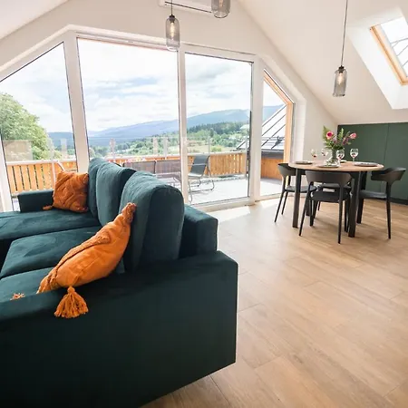 Apartmán W Naturze - Dla Aktywnych Premium Taras 20m2 Widok Na Karkonosze Blisko Szlakow I Stoku Dolina Szczescia Sklářská Poruba